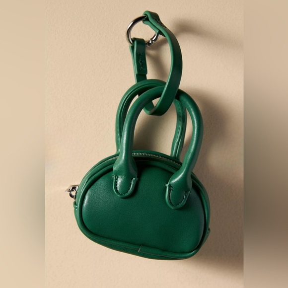 NWT Anthropologie Mini SLG Bag Charm | Keychain | Vegan Leather | British Tan - Picture 8 of 15